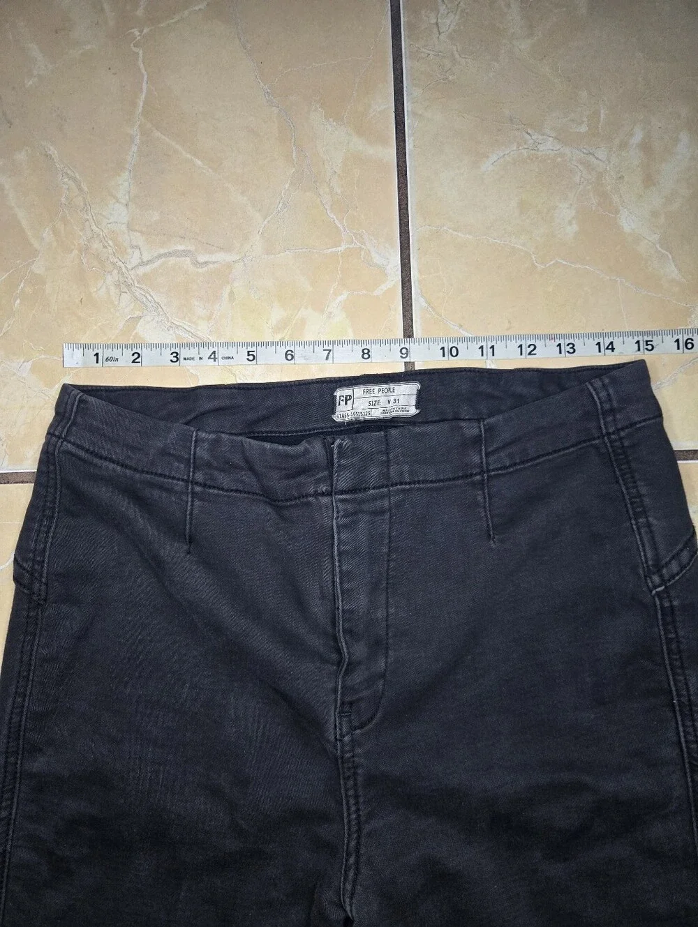 Free People Womans Black Jeans